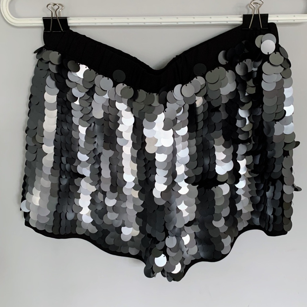 Forever 21 Fancy Sequin Tie-Up Shorts
